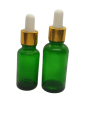 Empty Amber Glass Bottle For Serum & Essential Oil. 