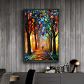 Wall Canvas HD Painting Poster Décor Abstract Color Pictures Wall Art Decoration Framework For | e, Office, Café and Restaurant 12X18. 