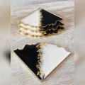 New 2021 High Quality /Set /elegant resin Coasters/ Tea Cup Drinks Holder Mat Placemat Pads/ pirchain /decoration. 