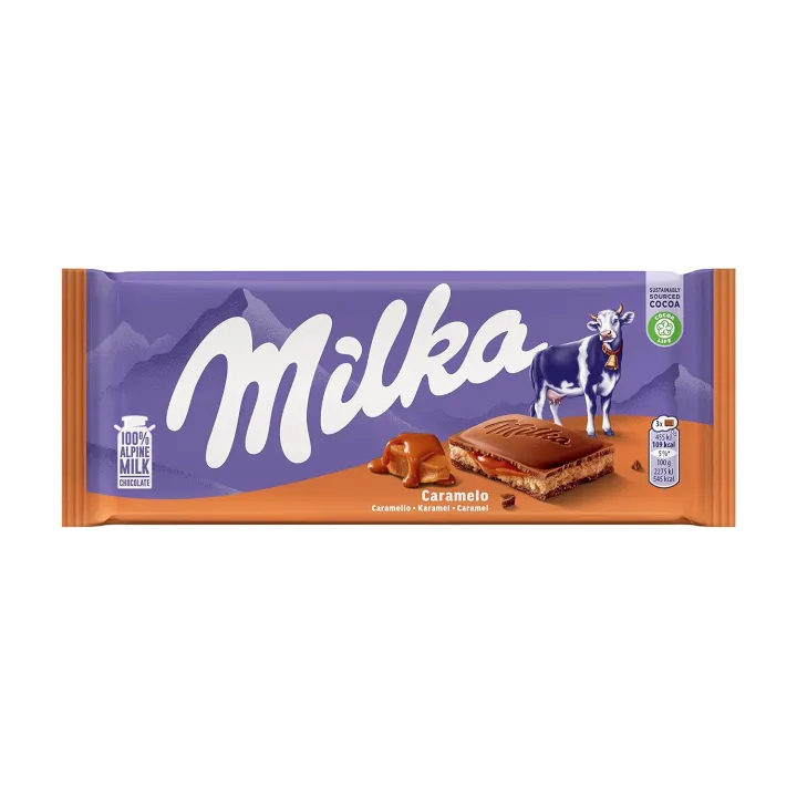 Milka%20Caramel%20100%25%20Alpine%20Milk%20Chocolate%20original%20and%20imported%20100%20g%20-%20Image%202