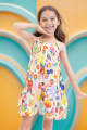 Saya Stitched 1 Piece Shirt For Kids and Girls - Cotton Dobby Shirt For -designcode: KP1P-0016. 