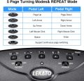 LEKATO Bluetooth Page Turner Wireless Page Turner Pedal for Tablets, Rechargeable Bluetooth Page Turner Pedal Silent Bluetooth Foot Pedal Page Turner for Ipad Tablets Smartphones App Controller. 