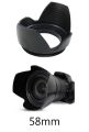 Lens Hood Petal Style For Nikon Canon Sony Olympus Fujifilm Pentax Sigma Tokina DSLR Camera - Black. 