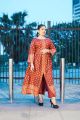 3D Printed stitched fancy maxi 2 pieces open front frock style for women & young girls. 