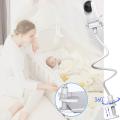 EYSAFT Baby Monitor Mount Universal Baby Kamera Holder, Flexible Baby Camera Mount Baby Monitor Shelf Baby Monitor Stand Compatible with Most Baby Monitors white. 