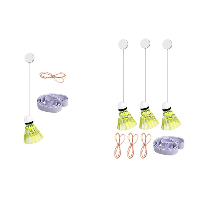 【HOT】 Indoor Badminton Trainer With Badminton Beginner Adjustable Self Practice Self Training Device For Games Sports Home Fitness