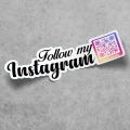 Customized Design Your Own Personalized Social TikTok, Instagram, Snapchat, Google, Bank, Facebook Stickers Decals Text Name Image Photo QR Code. 