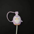 Anti-break Dust Cover Purple Winder Pvc Charging Cable Case Mobile Phone Peripherals Cute Penguin Case Penguin Winding Black. 