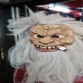 Old Man Human Face Mask With long hair and beard. made by Rubber.. 