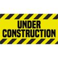 Under Construction Caution Safety Chart Poster Banner Civil Work. 