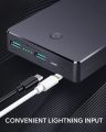AUKEY (PB-N36) 20000 mAh Lightning AIPower Bank Turbo ReCharge , USB  Portable Charger, 2 Inputs & Outputs, Portable Charger for iPhone Pro / XS Max/XR / 8/7 / 6s, Xiaomi, Tablet, etc - Black. 