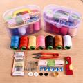 1 Set Sewing Tool Pack Kit Thread Threader Needle Tape Measure Scissor Thimble With Storage Box Sewing Tool Accessory. 
