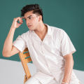 FITTED Off White Safari Shirt. 