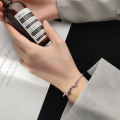 Bow bracelet women's niche design light luxury pull-out bracelet jewelry girlfriend tokens. 