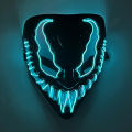 Clearance Sale Halloween Wireless Luminous LED Mask High Quality Cosplay Movie Mask Neon Light Flashing In Rave Halloween Party. 