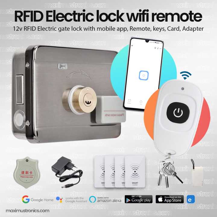 RFID Wifi ewelink app and RF Remote control 433mhz Electric