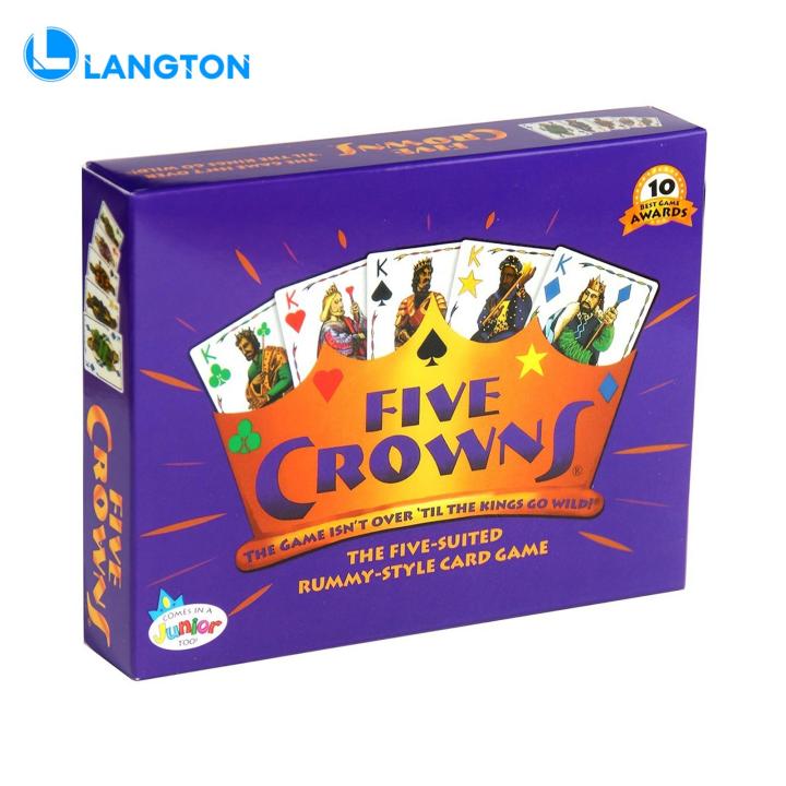 Langton Cl ic my Game Fun Educational Five Crown my Card Game for Family Game Night Perfect for Kids Adults Multiplayer Interactive Toy d Game Educational Card Game
