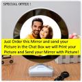 LED Magic Mirror Photo Frame With Customize Your Picture - Imported Quality Mirror With Your Printed Picture Special Offer. 
