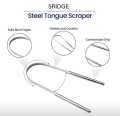 Fight Bad Breath Medical Grade Stainless Steel Tongue Scraper. 