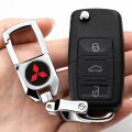Mitsubishi Car Logo Keychain Creative Car Key Chain Alloy Metal Keyring. 