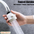 1 Pcs 3 Modes Faucet Aerator Flexible Water Saving Filter Sprayer Nozzle 360 Rotation Diffuser Aerator Faucet Bubble. 