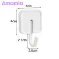 Adjustable 90 Degree Hook Strong Adhesive Wall Hooks for Kitchen Bathroom No Drilling Needed Holds Heavy Items Set of 4. 