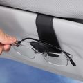 【HOT】 Magnetic Leather Eyeglass Hanger Clip Universal Car Sunglasses Holder Magnetic Eyeglass Hanger Clip For Cars Ticket Card Clip. 