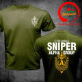 Russian Spetsnaz Alfa Alpha Unit Counter Terrorist Special Unit Forces T Shirt Men Funny Russian Army Alpha Group Sniper T-Shirt. 