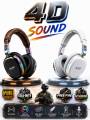 P10 Wireless Bluetooth 5.0 Headphones With Mic HiFi Stereo Deep Bass Noise Cancelling Headset Foldable Over Ear Earphones For Android Laptop PC Gaming Gym Travel Online Classes Support AUX TF Card Volume Control Wireless Headphone. 