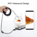3-in-1 USB Type-C Endoscope Camera for Android – HD Waterproof Borescope with 6 LED Lights, Flexible Semi-Rigid Cable for Android Phones, PC, and Tablets – 2M/5M/10M Inspection Camera". 