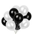 Contemporary Black and White Birthday Decorations (Including Birthday Foil + 30 Balloons Black & White +2 x Stars With Combo Of Fairy light ) Happy Birthday Decorations-Party & Birthday Themes -Birthday Items & Home Decor For Boys & Girls. 