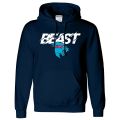 Navy Blue Mr Beast Hoodie Youtuber Cotton For Mens and Womens. 