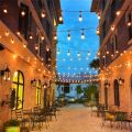 LED Bulbs String Light 16FT. Outdoor String Light With 10 Bulbs E27 Lamp Lamps Decorative Light for Outdoor Yard Backyard Gazebo 16 feet LED WATERPROOF OUTDOOR STRING LIGHTS Italian Style Bistro Restaurant Garden Lights LED String Light. 