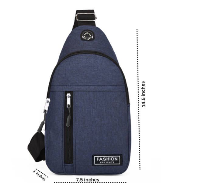 Bagzillas: Mens Womens Sling Bag Chest Shoulder Backpack For Men Women 14.5 inch Fanny Pack Cross body bags for Men Travel Sport Cross body bags for girls