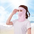 Breathable Hiking Face Mask Outdoor Face Shield Sunscreen Veil UV Protection Face Scarves With Neck Flap Sun Protection Face Cover Womne Neckline Mask Ice Silk Summer Sunscreen Mask Men Fishing Face Mask. 