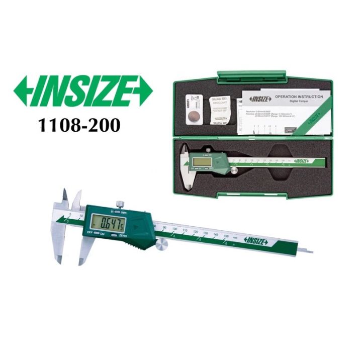 Insize Digital Vernier Caliper 1108-200mm / 8'