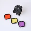 【3C VictoryEagle Store】Go pro Hero 5/ Session Lens Filter  yellow red purple UV Diving Filter for Gopro Hero 5s action Accessories. 