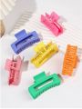Wholesale Plastic Hair Claw Clips Set - Candy Color Matte Finish Hair Catcher Clips | Trendy & Durable Medium Semicircle Hair Claws for Women, Girls & Ladies | Fashionable Hair Accessories in Various Shapes. 