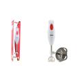 Plastic Hand Blender, 300 Watts, White. 