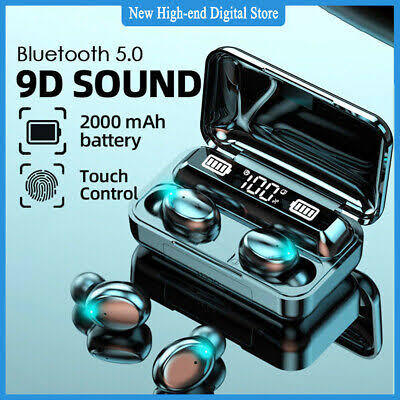TWS F9 pro Earbuds - Wireless F9 earbuds Pro+ Power Bank -Extraordinary For Base Music - Iphone And Android Compatible - Lightweight & Portable Imported F9 Pro+ .