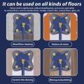 Twist n Squeeze Triangle Shape Extendable Microfiber Mop For Floor 4 Sided  Adjustable Triangular Cleaning Mop Twisting 360° Rotating. 