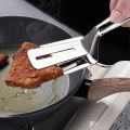 Stainless steel food tongs kitchen tools fried fish steak tongs barbecue tongs barbecue tongs. 