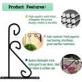 Plant Hangers Outdoor Indoor, Rust-Proof Coated Metal Hanging Basket Hook, Decorative Wall Plant Hooks for Hanging Plants Flowers Lanterns Bird Feeders. 