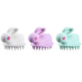 Rabbit Shaped Hair Massager Head massager scalp Massager Shampoo Washing Brush Dandruff Remove Stress Relief Soft Silicon Comb - Multi Color. 