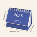 Triangular Folding Desk Calendar 2025 Desk Calendar Flip-top Coil Calendar Schedule Planner Time Management Organizer for Home Office School Supplies Buyers' Favorite Time Management Calendar. 
