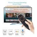 Voice Remote Air Mouse, 2.4G Wireless Infrared Remote Control 6 Axis Gyroscope and IR Learning, Air Fly Mouse with Voice Input for Android TV Box/Smart TV/HTPC/Projector. 