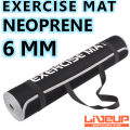 Exercise Mat / Yoga Mat - 6mm Neoprene EVA Material - Extra Length / Anti Slip / Water Resistant / Portable. 