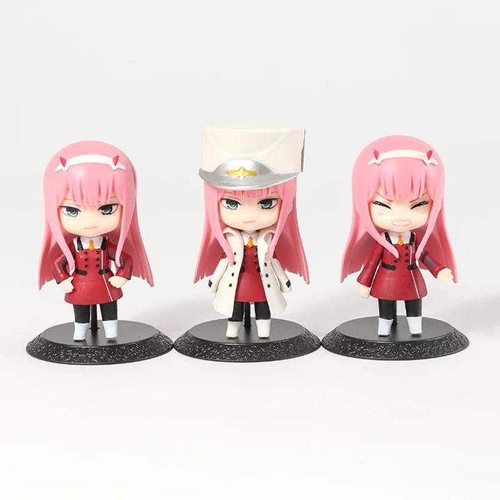 Darling in the FRANXX Zero Two 02 Cute PVC Figures Figurine Toys 3pcs/set