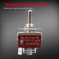 1 【HOT】 Waterproof Reverse Polarity Toggle Switch 12V 30A DC Motor Control RV Power Jack Momentary Switch (ON)-Off-(ON) DPDT 3 Position. 