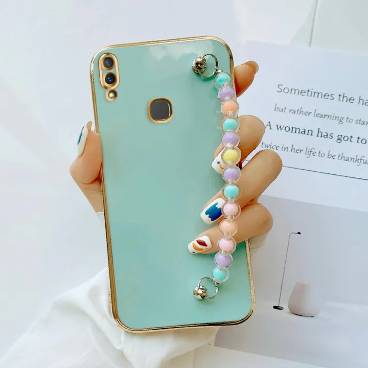 DEL%20for%20Vivo%20Y85%20V9%20Back%20Cover%20with%203D%20Colorful%20Wristband%20Chain%20Fashion%20Bracelet%20Shiny%20Plating%20Phone%20Case%20Soft%20Silicone%20Protective%20Cover%20-%20Image%202